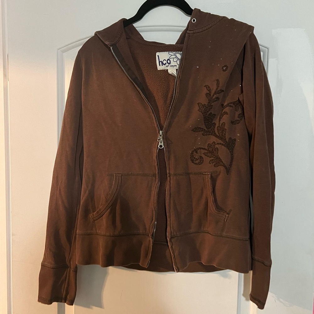 Hollister zip hoodie-L